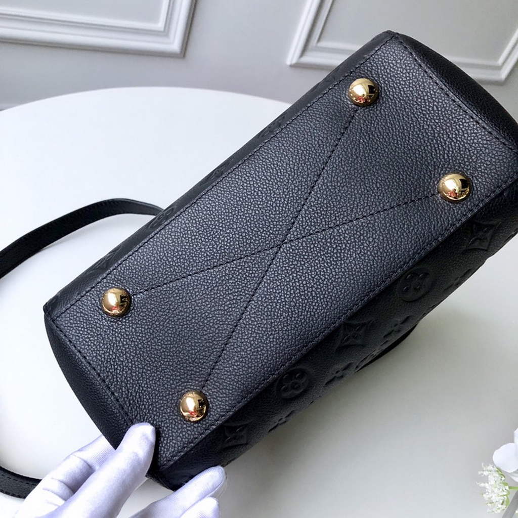 Louis Vuitton M41053 Montaigne BB Monogram Empreinte Leather Black - Default Title - View 4