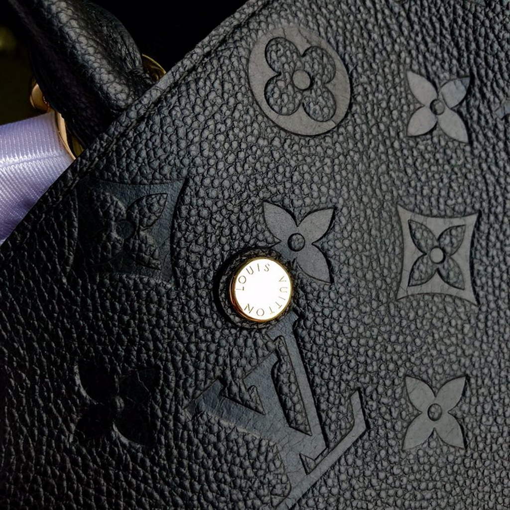 Louis Vuitton M41053 Montaigne BB Monogram Empreinte Leather Black - Default Title - View 5