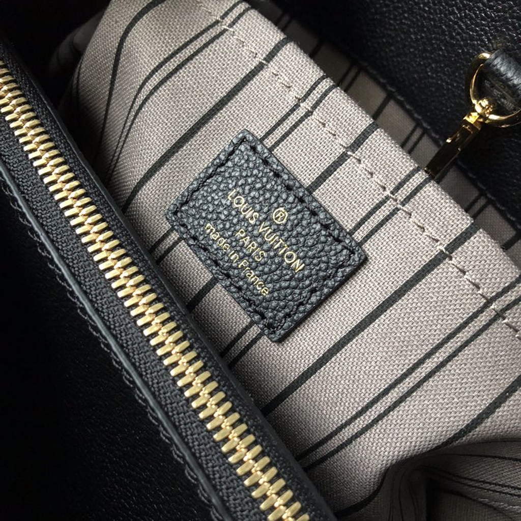 Louis Vuitton M41053 Montaigne BB Monogram Empreinte Leather Black - Default Title - View 8