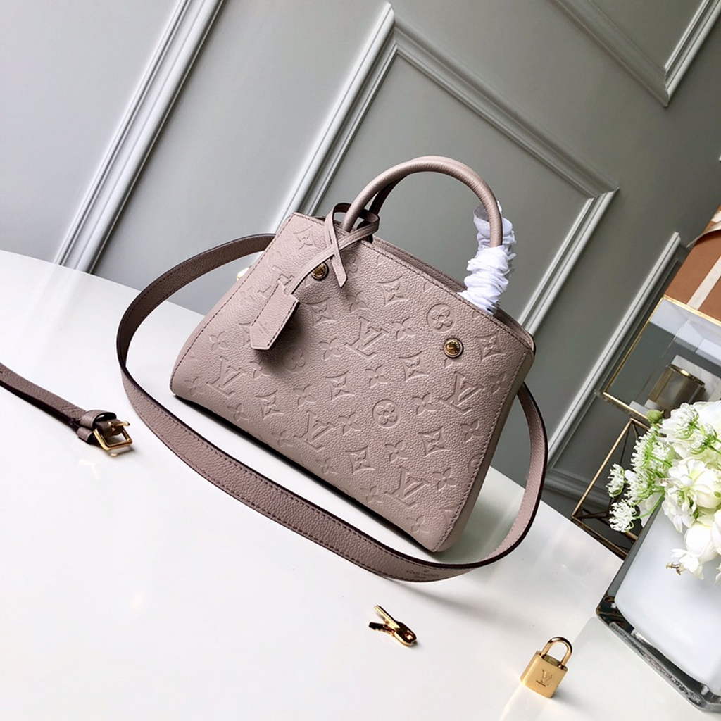 Louis Vuitton M41053 Montaigne BB Monogram Empreinte Leather khaki - Default Title - View 1