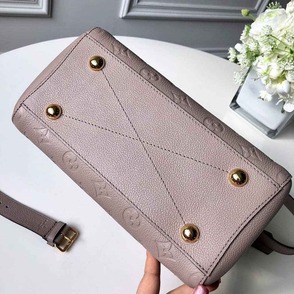 Louis Vuitton M41053 Montaigne BB Monogram Empreinte Leather khaki