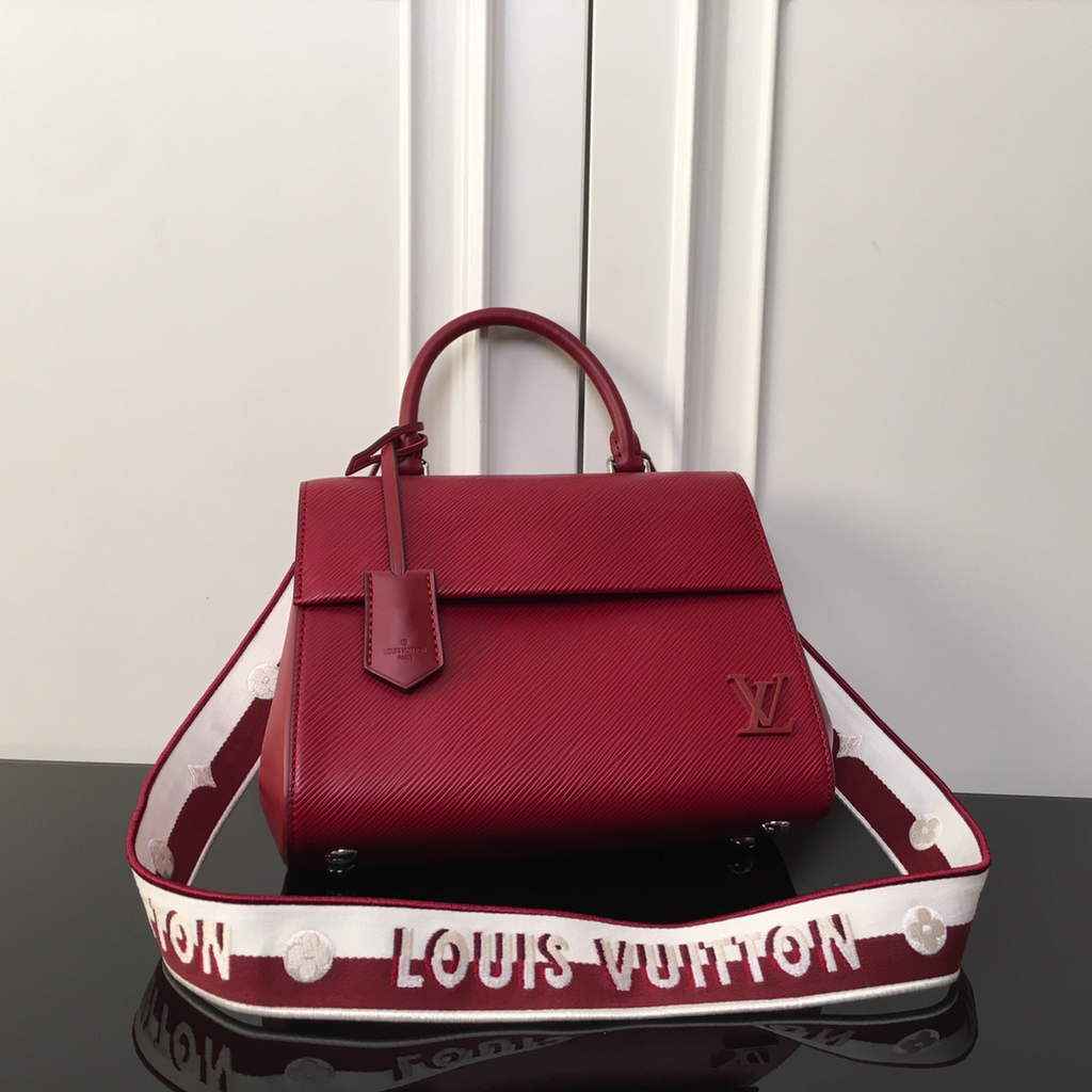 Louis Vuitton M41312 Cluny BB Bag Epi Leather Wine Red