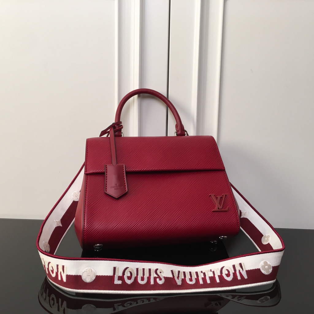 Louis Vuitton M41312 Cluny BB Bag Epi Leather Wine Red - Default Title - View 1