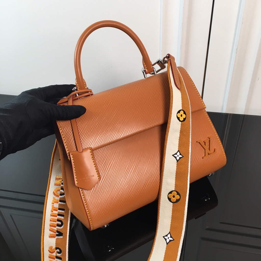 Louis Vuitton M41312 Cluny BB Bag Epi Leather Tan - Default Title - View 1