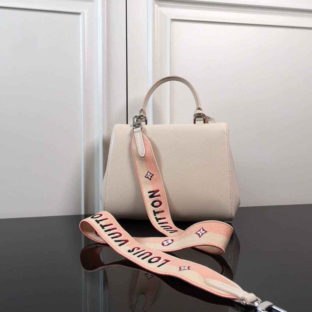 Louis Vuitton M41312 Cluny BB Bag Epi Leather White