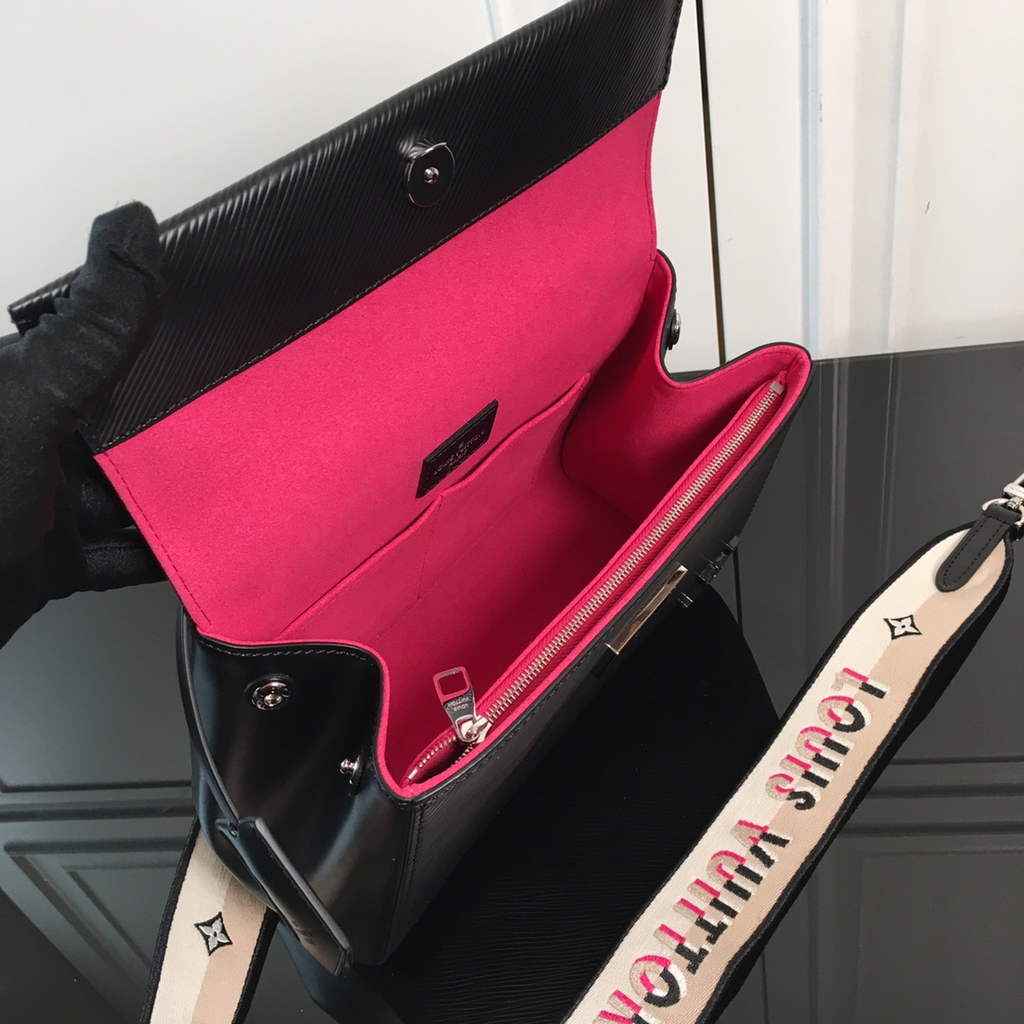Louis Vuitton M41312 Cluny BB Bag Epi Leather Black