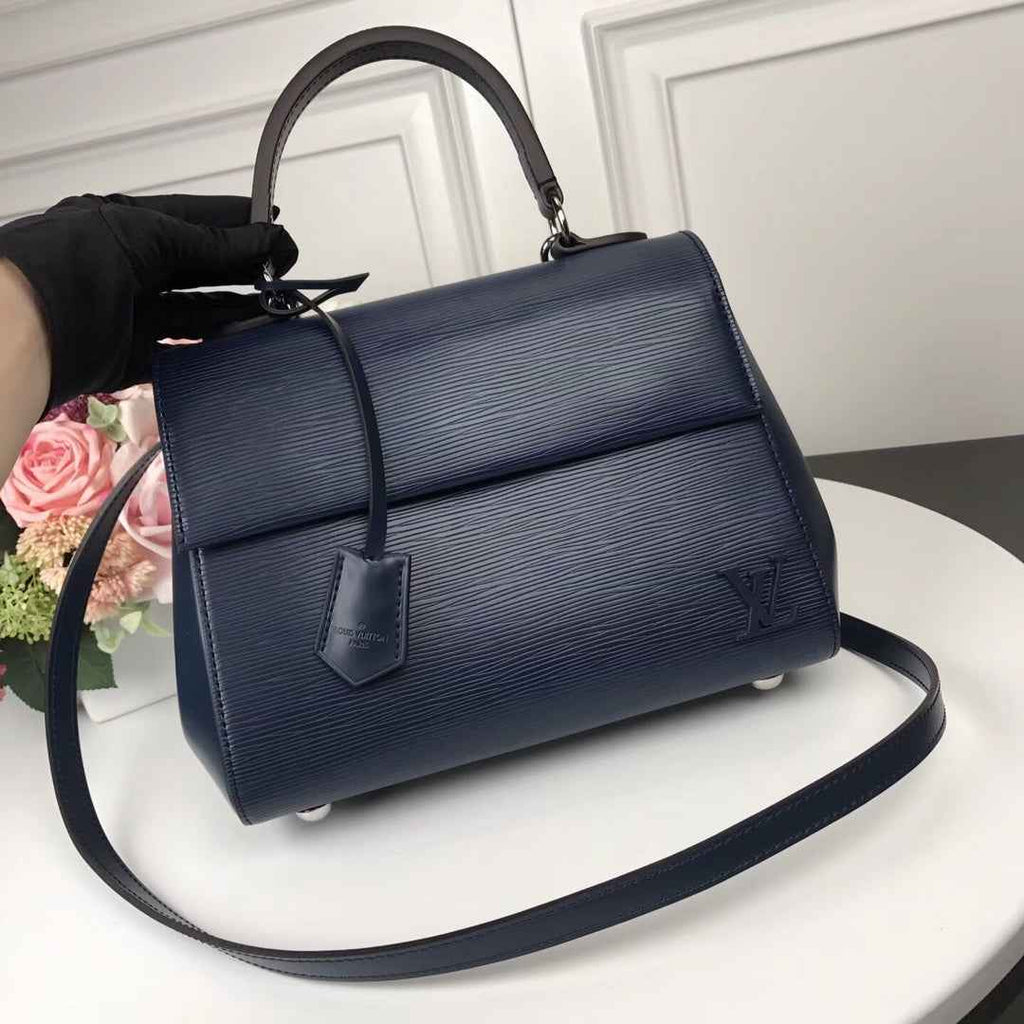 Louis Vuitton M41312 LV M41305 Cluny BB Bag Epi Leather Navy Blue
