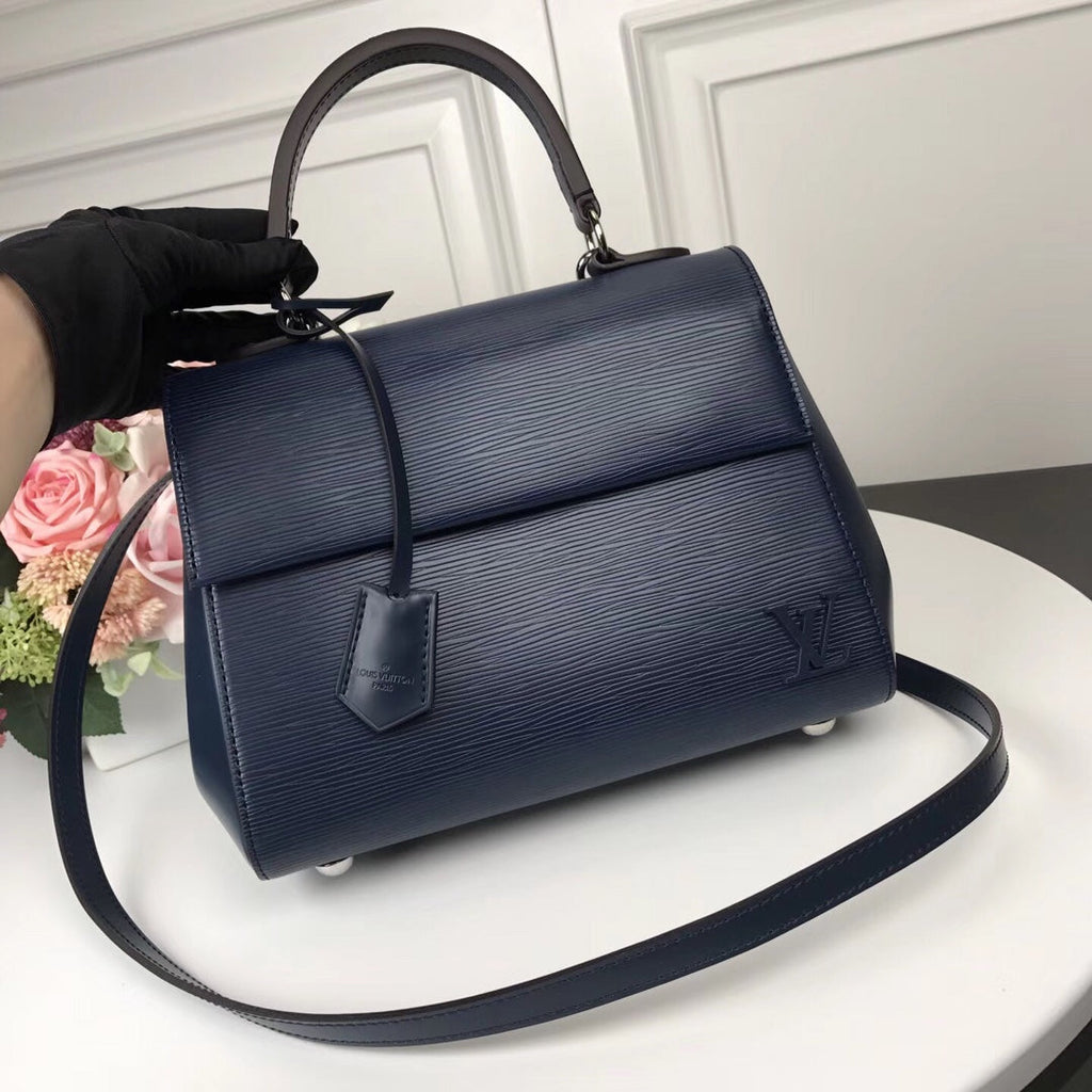 Louis Vuitton M41312 LV M41305 Cluny BB Bag Epi Leather Navy Blue - Default Title - View 1