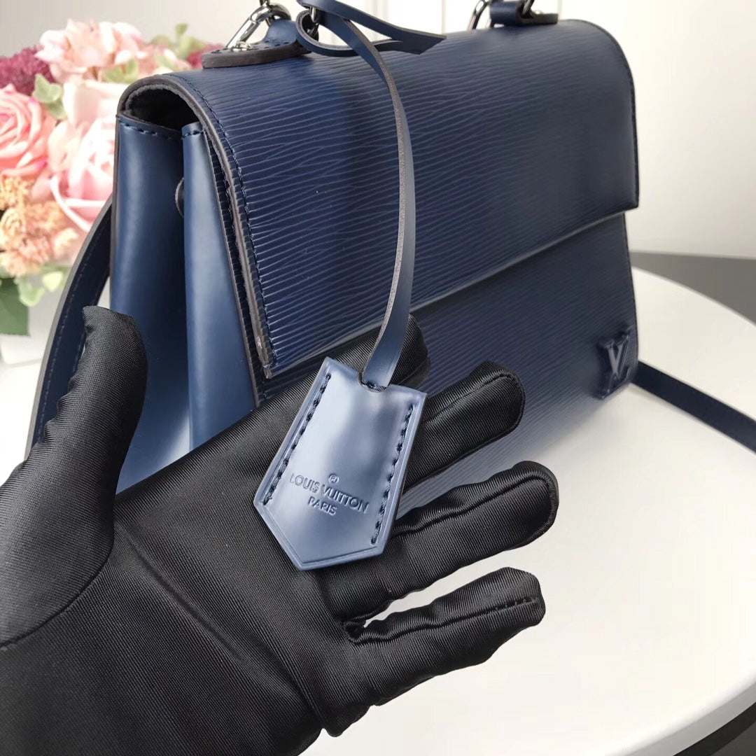 Louis Vuitton M41312 LV M41305 Cluny BB Bag Epi Leather Navy Blue - Default Title - View 4