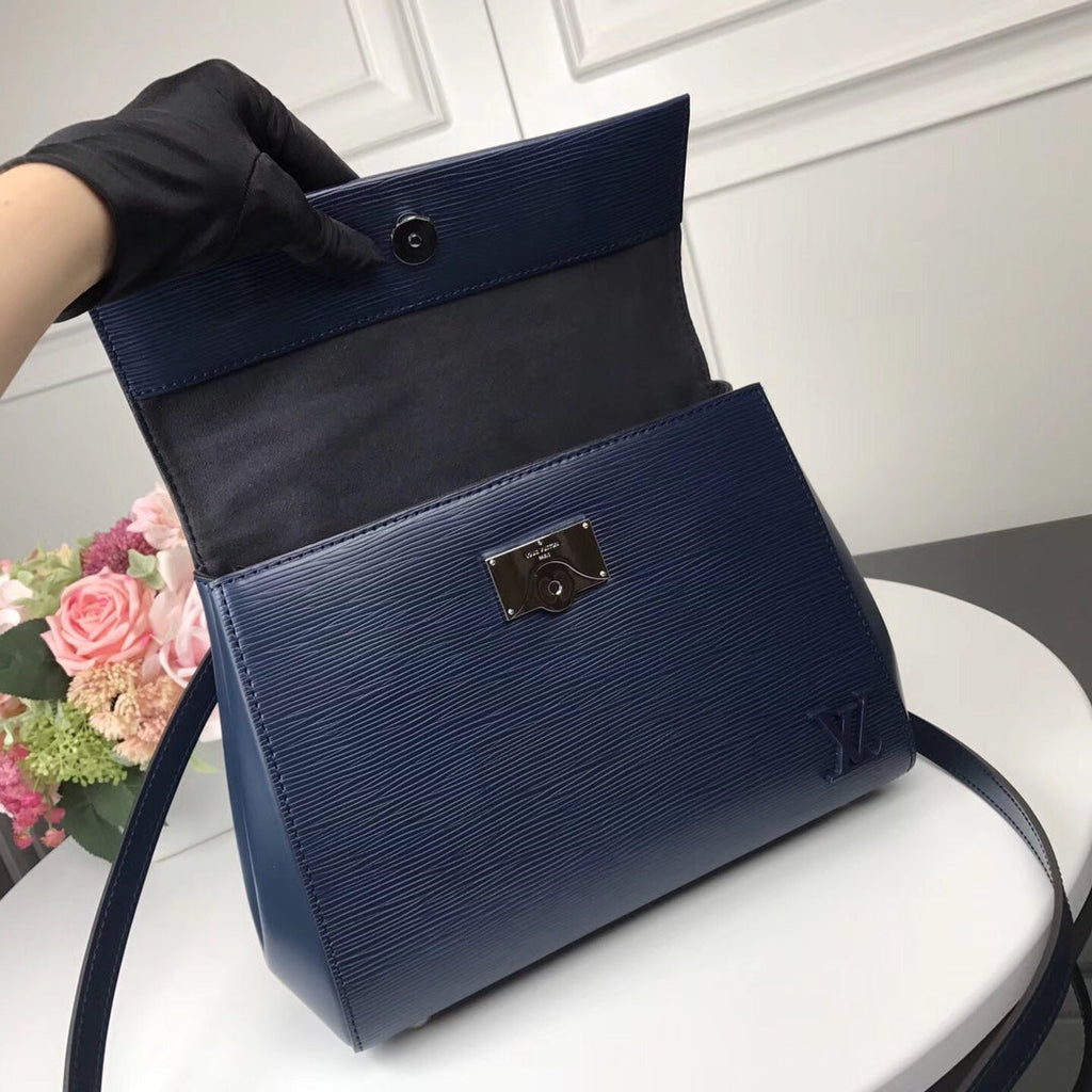 Louis Vuitton M41312 LV M41305 Cluny BB Bag Epi Leather Navy Blue - Default Title - View 6