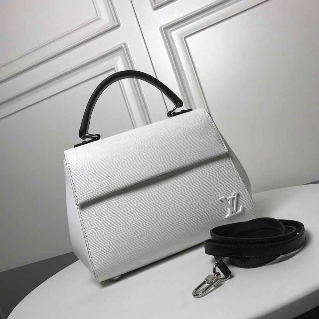 Louis Vuitton M41312 LV M41305 Cluny BB Bag Epi Leather White