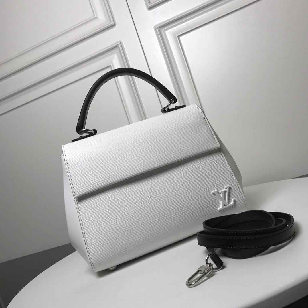 Louis Vuitton M41312 LV M41305 Cluny BB Bag Epi Leather White