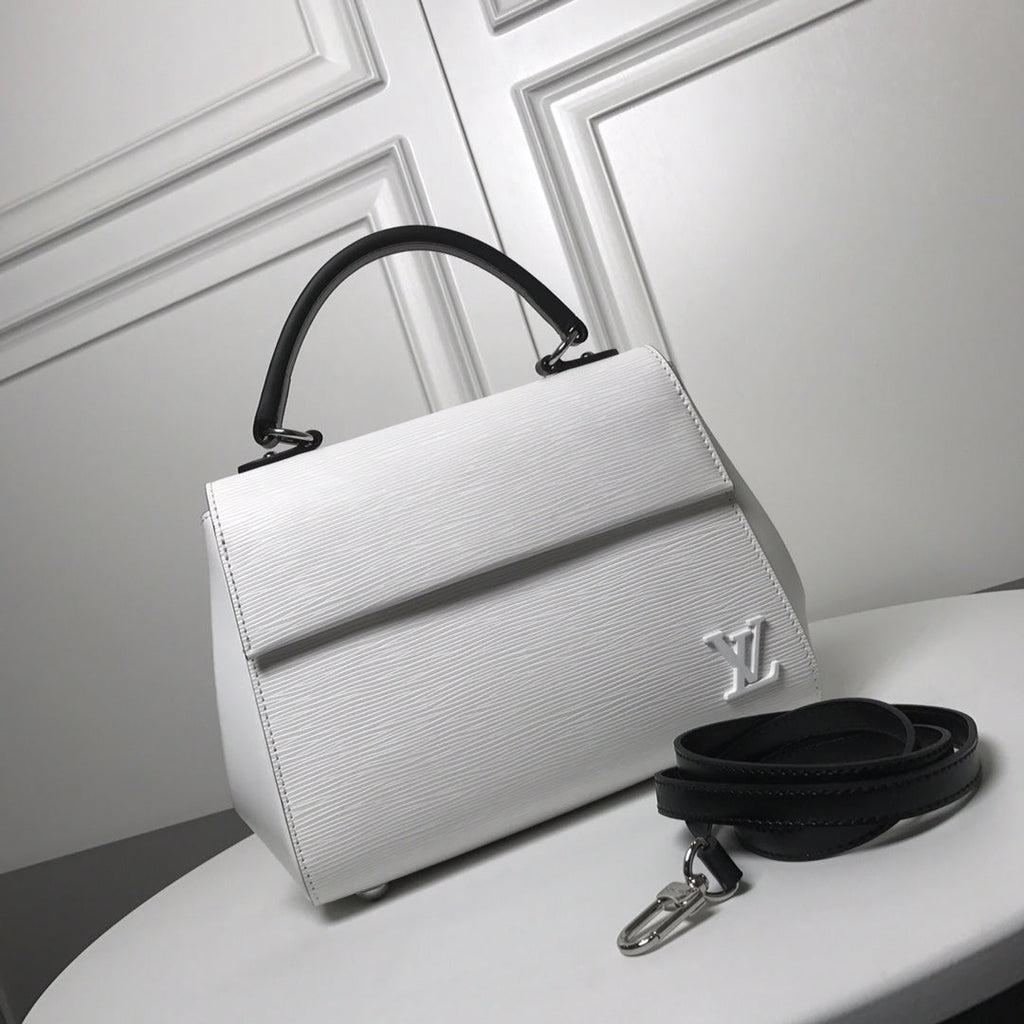 Louis Vuitton M41312 LV M41305 Cluny BB Bag Epi Leather White - Default Title - View 1