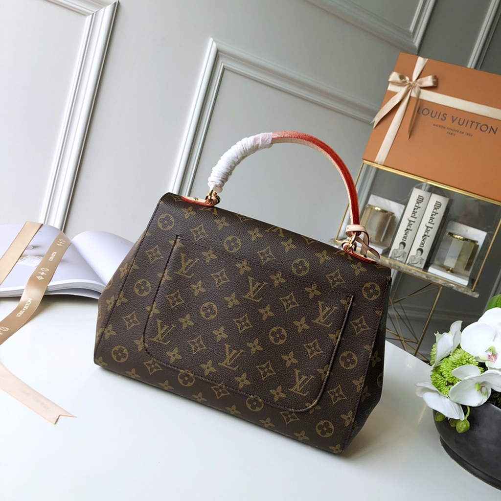 Louis Vuitton M42735 Cluny MM Bag Monogram Canvas Red