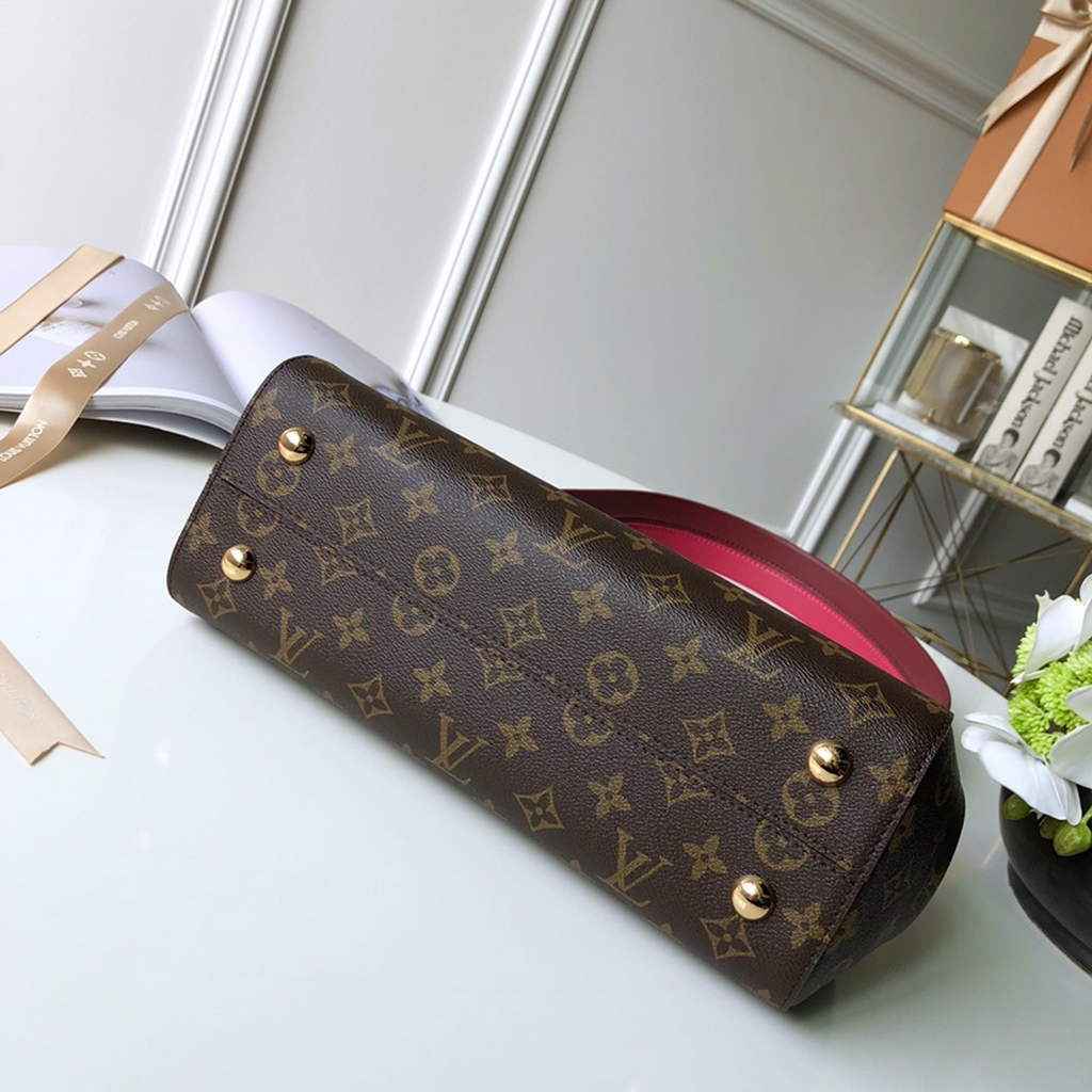 Louis Vuitton M42735 Cluny MM Bag Monogram Canvas Red