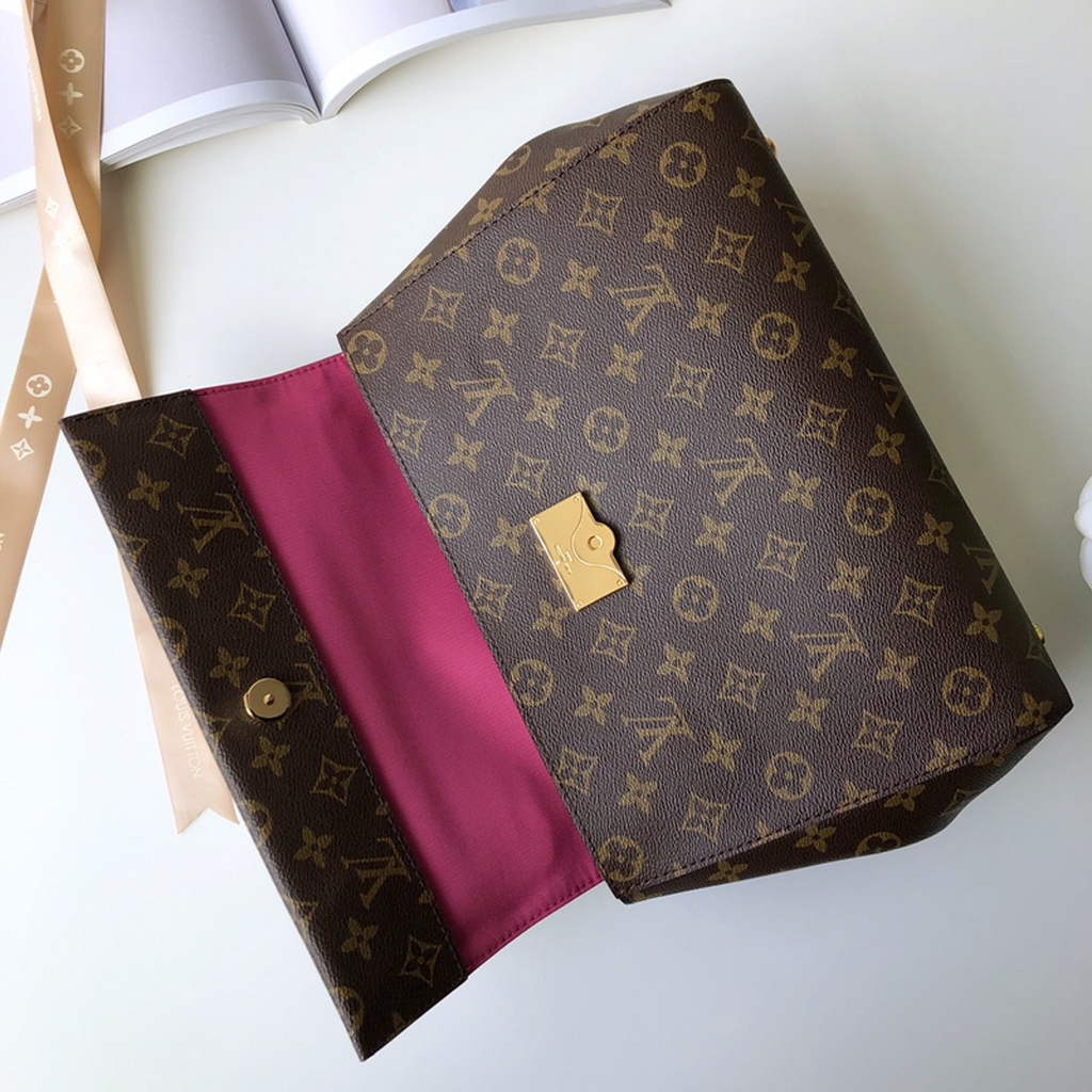 Louis Vuitton M42735 Cluny MM Bag Monogram Canvas Red - Default Title - View 5