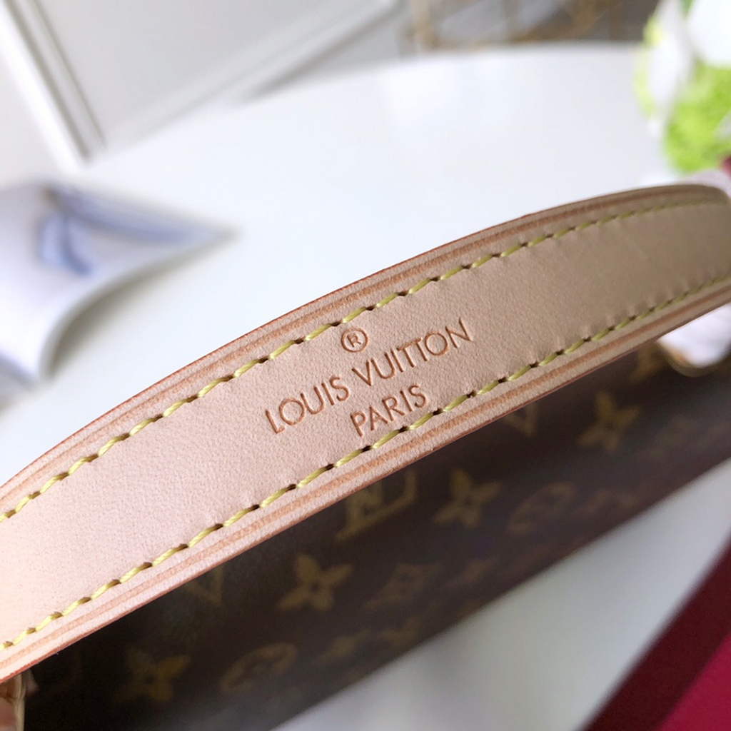 Louis Vuitton M42735 Cluny MM Bag Monogram Canvas Red - Default Title - View 7