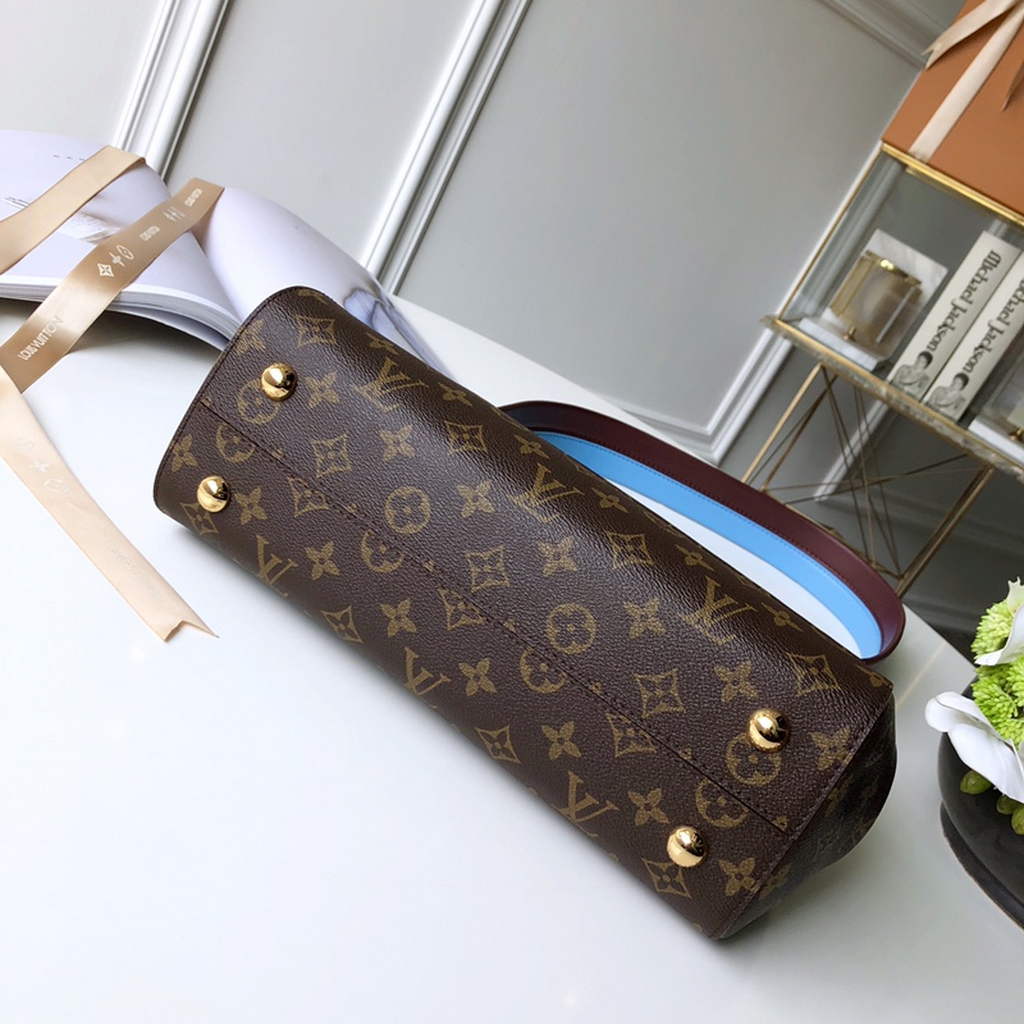 Louis Vuitton M42735 Cluny MM Bag Monogram Canvas Blue - Default Title - View 4