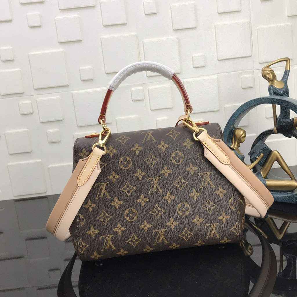 Louis Vuitton M42738 Cluny BB Bag Monogram Canvas Beige