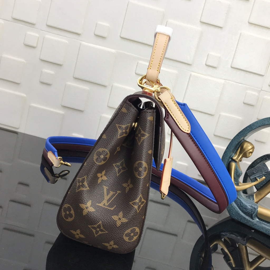 Louis Vuitton M42738 Cluny BB Bag Monogram Canvas Blue - Default Title - View 3