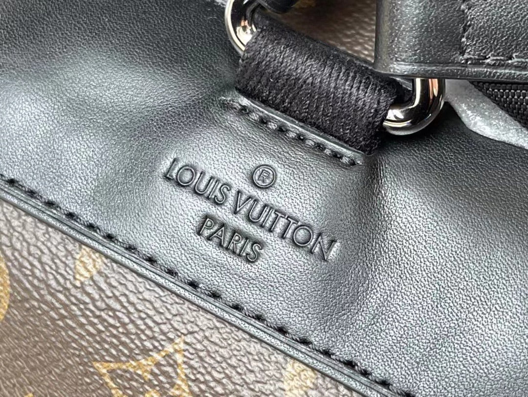 Louis Vuitton M43735 Christopher Backpack MM Monogram Canvas Black