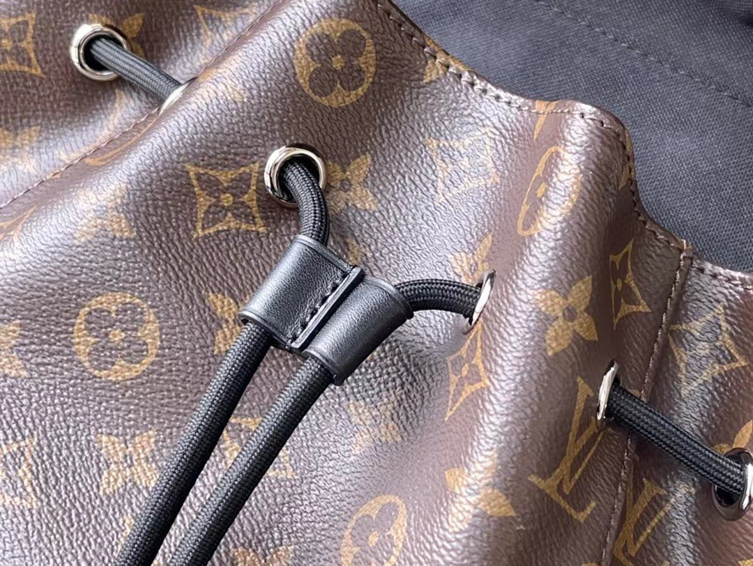 Louis Vuitton M43735 Christopher Backpack MM Monogram Canvas Black