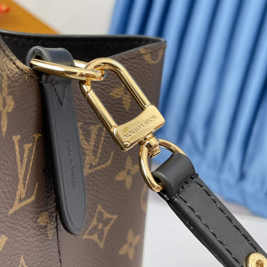 Louis Vuitton M44020 NéoNoé MM Bucket Bag Monogram Black - 26 x 26 x 17.5 cm / Black - View 8
