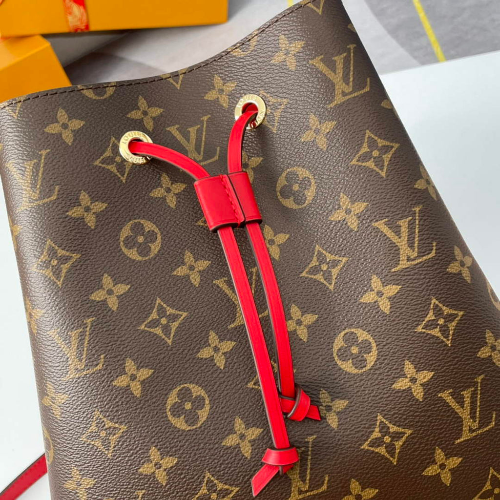 Louis Vuitton M44021 NéoNoé MM Bucket Bag Monogram Red - 26 x 26 x 17.5 cm / Red - View 5