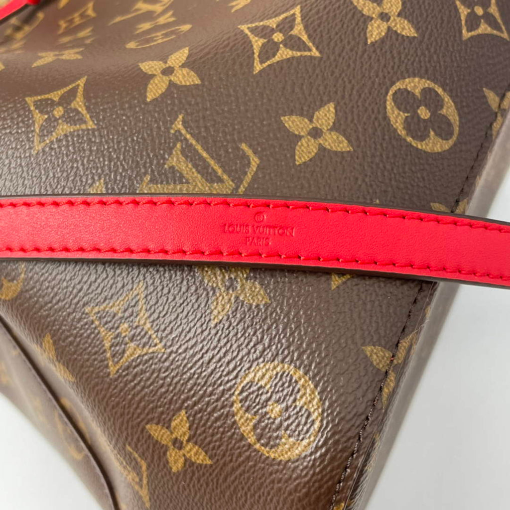 Louis Vuitton M44021 NéoNoé MM Bucket Bag Monogram Red - 26 x 26 x 17.5 cm / Red - View 7