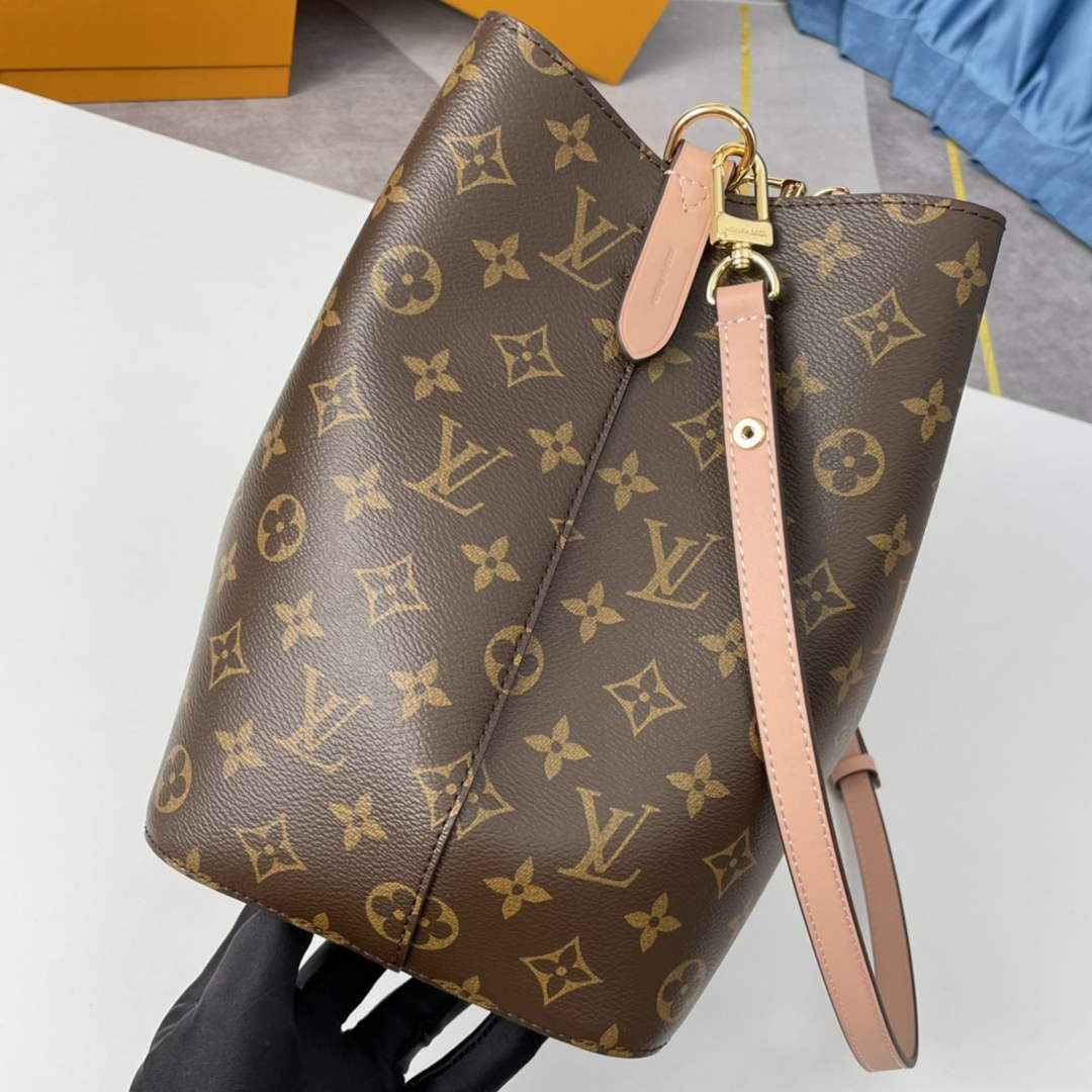 Louis Vuitton M44022 NéoNoé MM Bucket Bag Monogram Pink