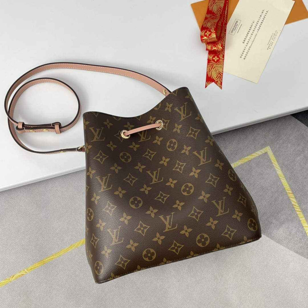 Louis Vuitton M44022 NéoNoé MM Bucket Bag Monogram Pink