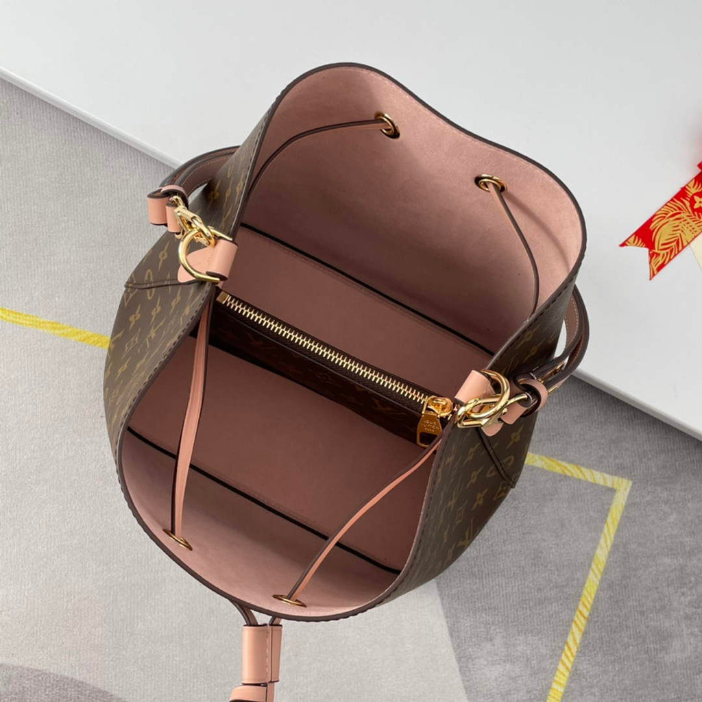 Louis Vuitton M44022 NéoNoé MM Bucket Bag Monogram Pink - 26 x 26 x 17.5 cm / Pink - View 8