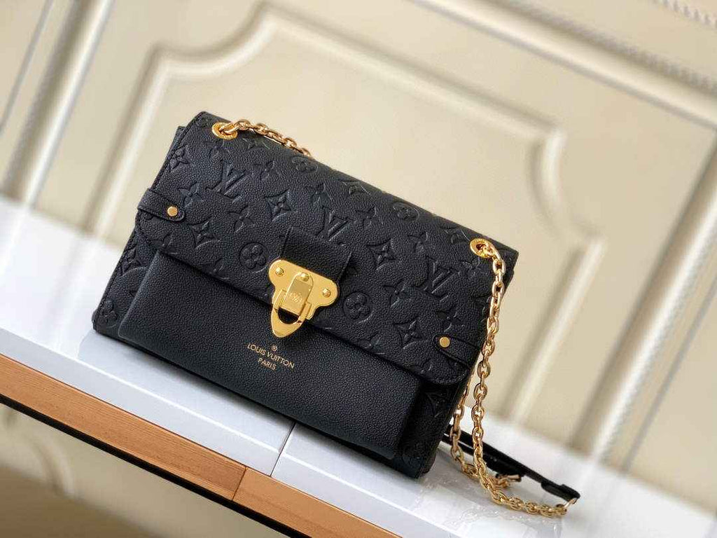 Louis Vuitton M44151 Vavin PM Monogram Empreinte Leather Black