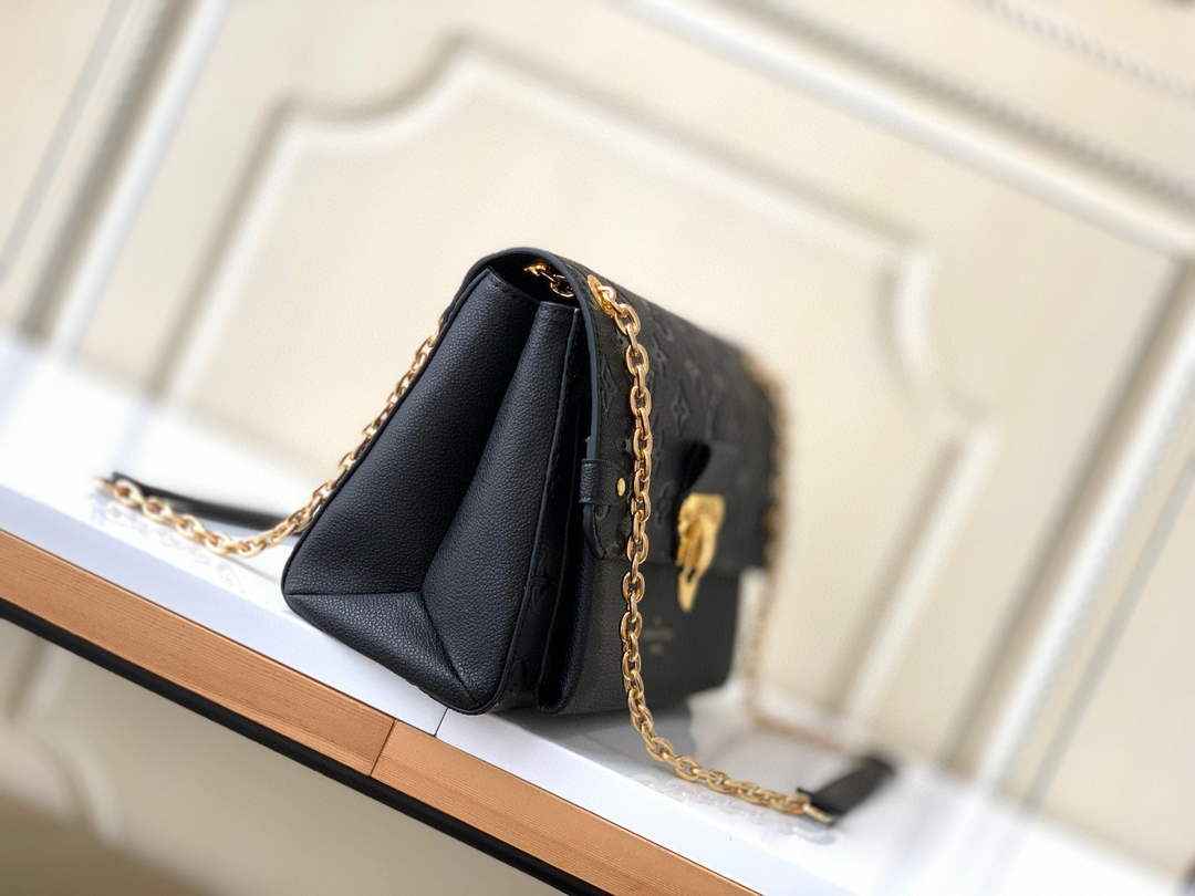 Louis Vuitton M44151 Vavin PM Monogram Empreinte Leather Black