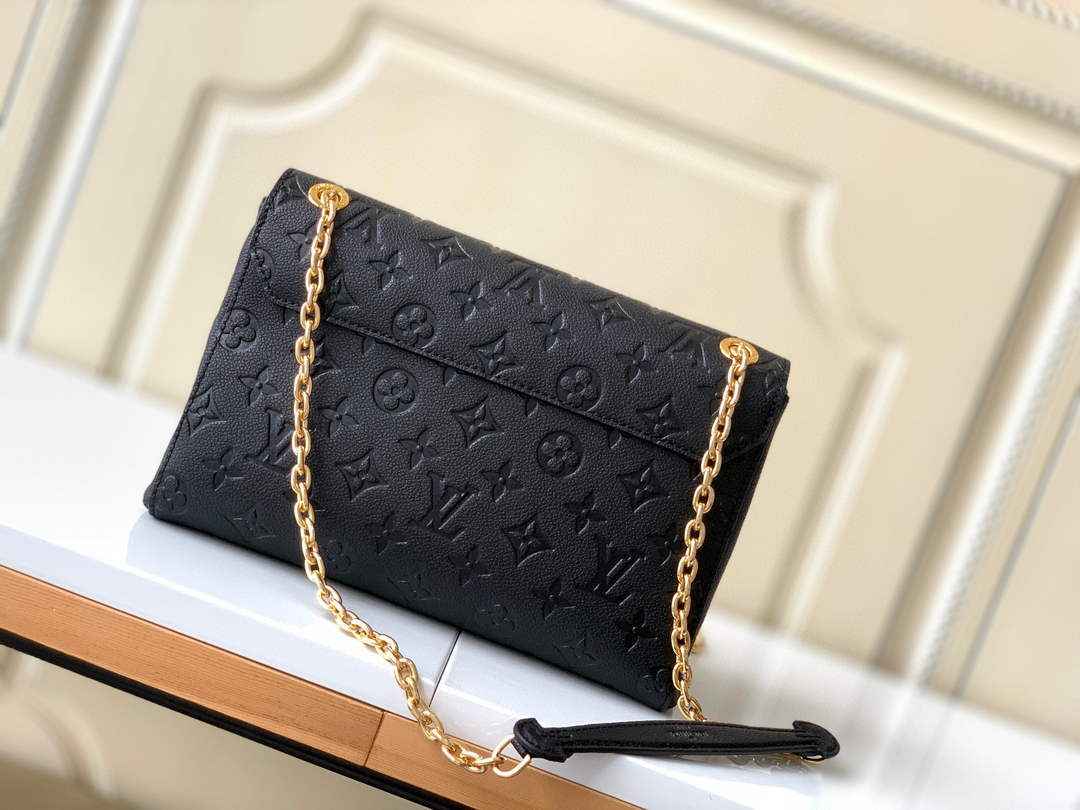 Louis Vuitton M44151 Vavin PM Monogram Empreinte Leather Black