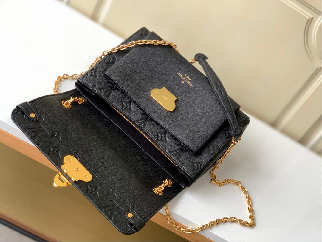 Louis Vuitton M44151 Vavin PM Monogram Empreinte Leather Black - Default Title - View 6