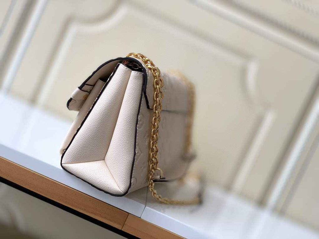 Louis Vuitton M44151 Vavin PM Monogram Empreinte Leather Beige