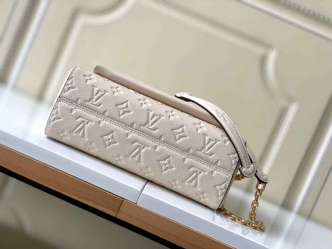 Louis Vuitton M44151 Vavin PM Monogram Empreinte Leather Beige