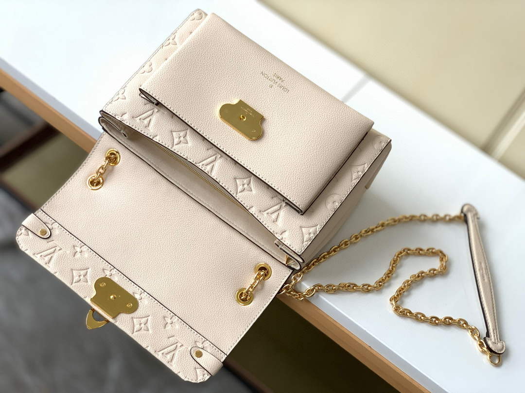 Louis Vuitton M44151 Vavin PM Monogram Empreinte Leather Beige - Default Title - View 6