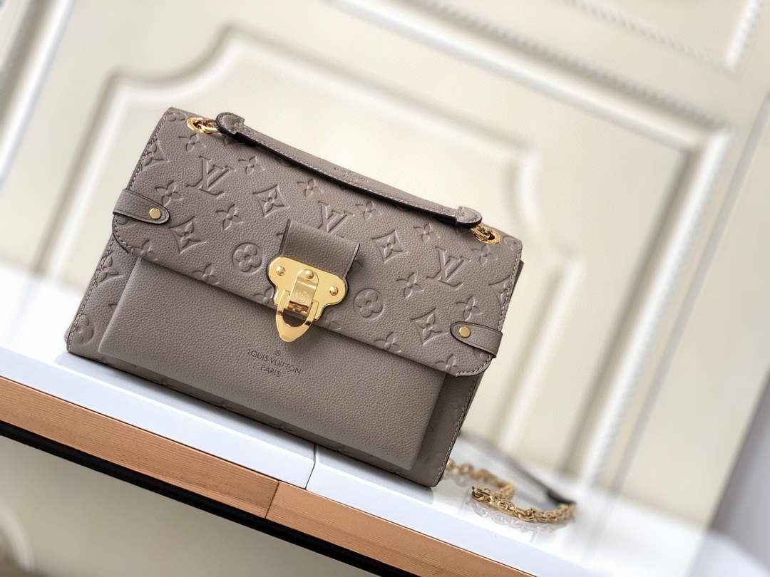 Louis Vuitton M44929 Vavin PM Monogram Empreinte Leather kakhi