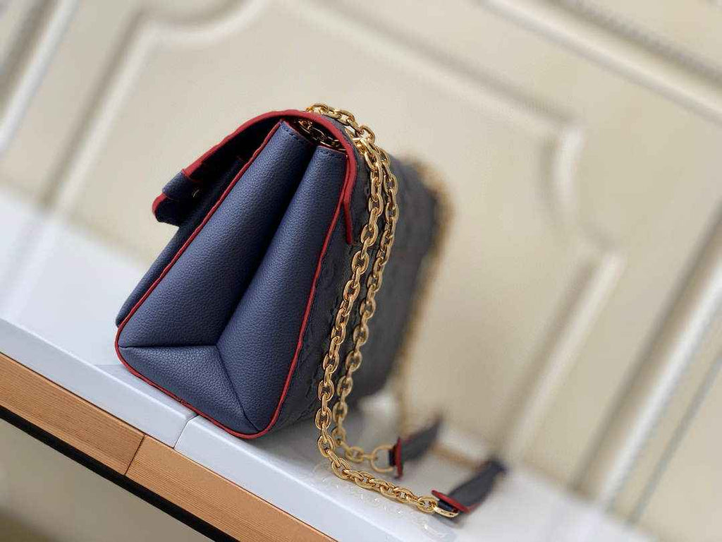 Louis Vuitton M52271 Vavin PM Monogram Empreinte Leather Navy Blue