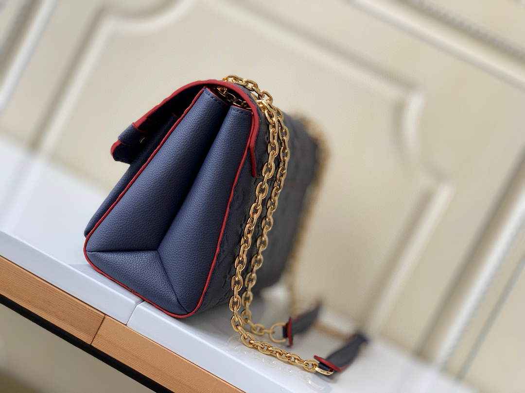 Louis Vuitton M52271 Vavin PM Monogram Empreinte Leather Navy Blue