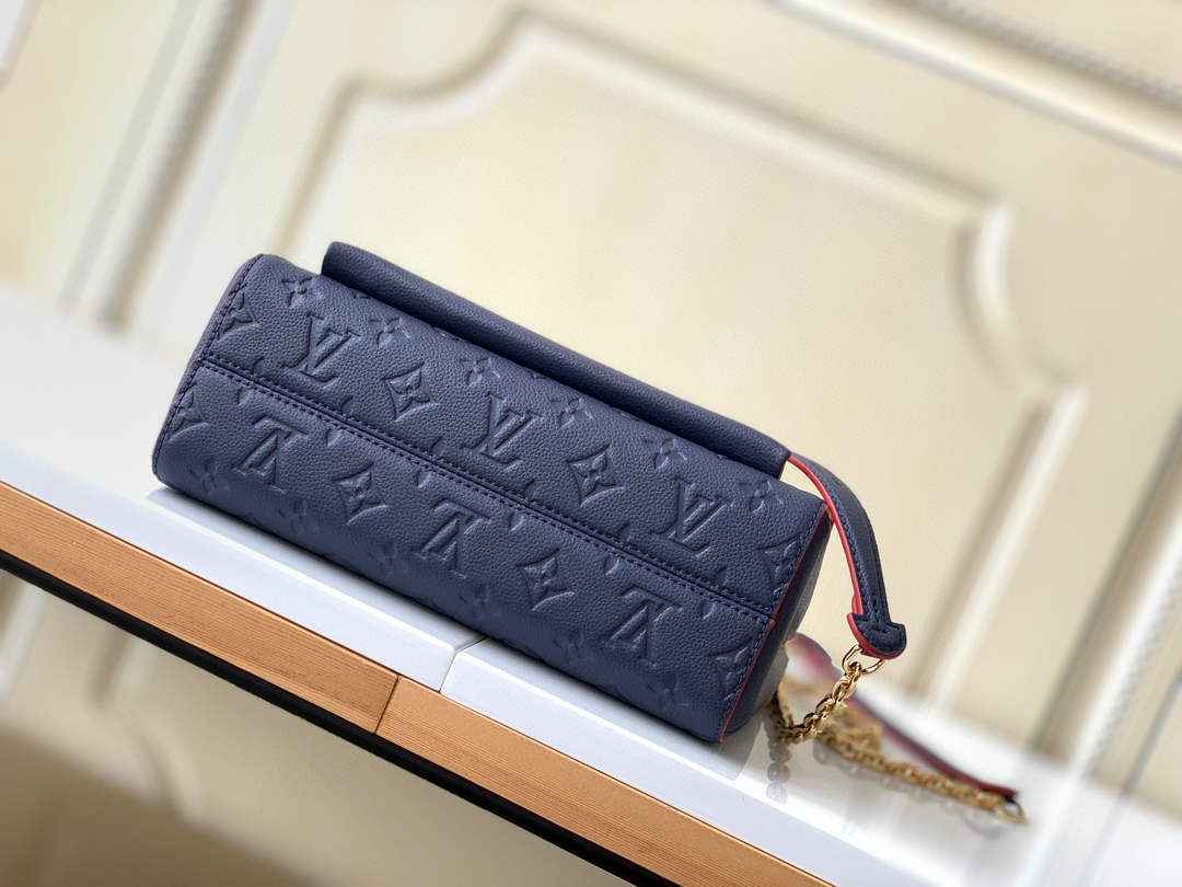 Louis Vuitton M52271 Vavin PM Monogram Empreinte Leather Navy Blue