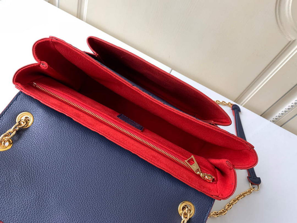 Louis Vuitton M52271 Vavin PM Monogram Empreinte Leather Navy Blue - Default Title - View 8