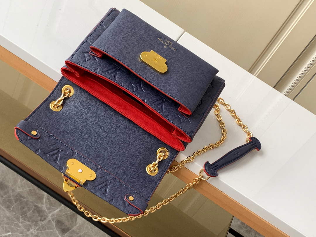 Louis Vuitton M44550 Vavin BB Monogram Empreinte Leather Navy Blue - Default Title - View 6