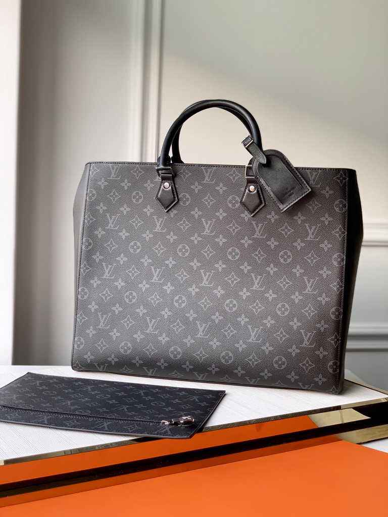 Louis Vuitton M44733 Double Flat Messenger Monogram Eclipse coated canvas