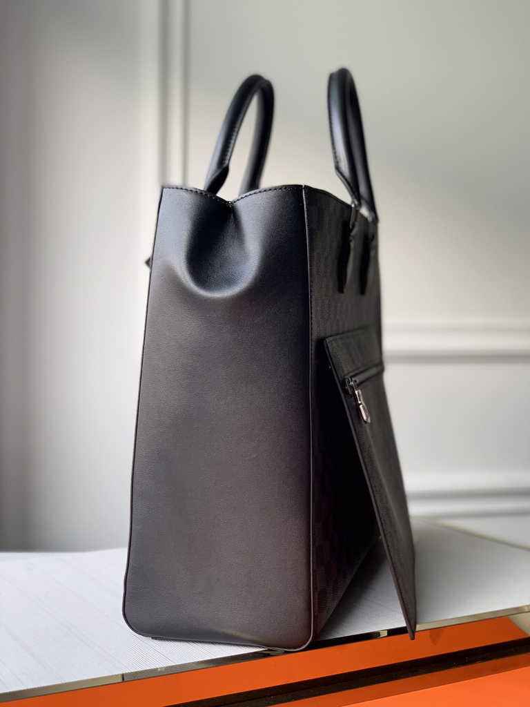 Louis Vuitton M44733 Double Flat Messenger Monogram Eclipse coated canvas