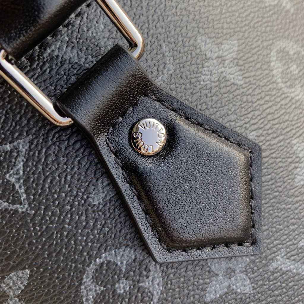 Louis Vuitton M44733 Double Flat Messenger Monogram Eclipse coated canvas
