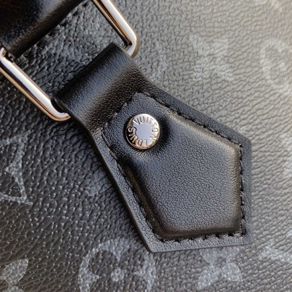 Louis Vuitton M44733 Double Flat Messenger Monogram Eclipse coated canvas