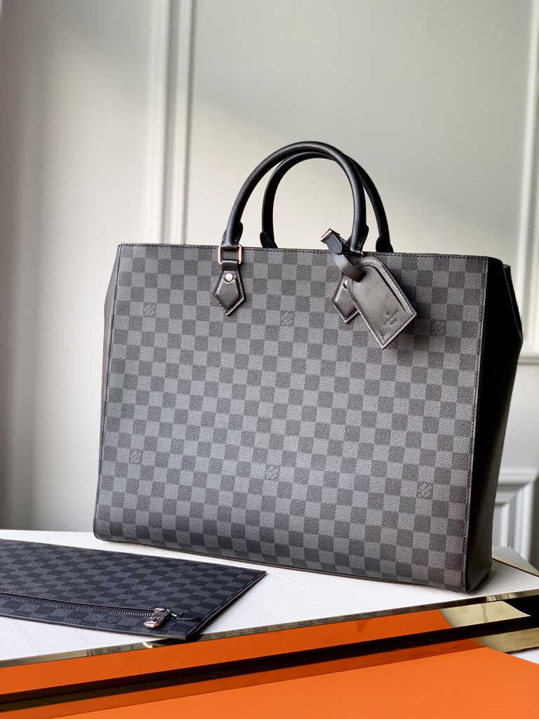 Louis Vuitton M44733 Double Flat Messenger Monogram Eclipse canvas